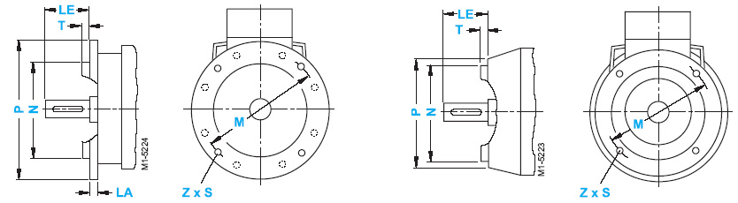 Присоединительные размеры электродвигателей